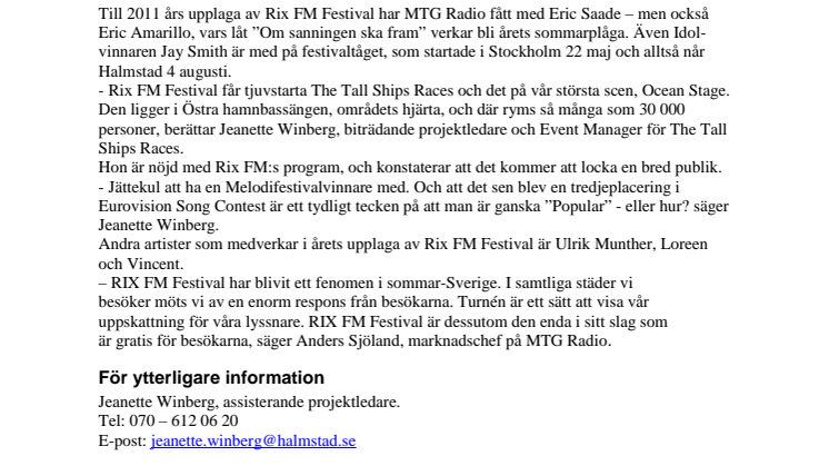 Eric Saade och Eric Amarillo på Rix FM Festival i Halmstad