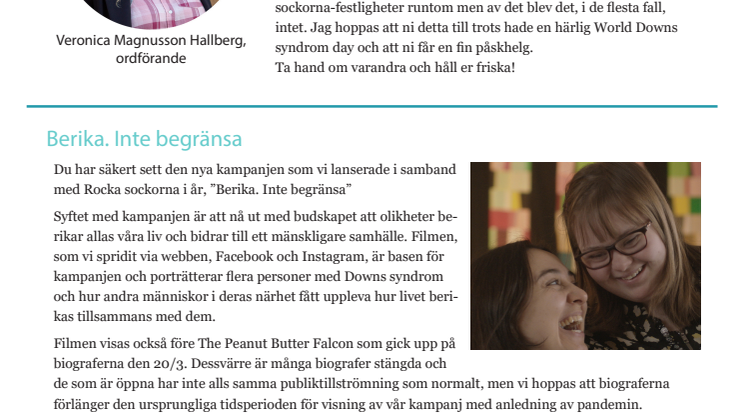Medlemsbrev Nr 2 April 2020