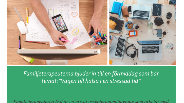 "Vägen till hälsa i en stressad tid" med psykiater Anders Hansen