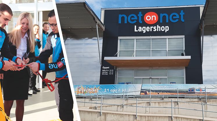 Fredagen den 21 april premiäröppnar NetOnNet  två nya Lagershoppar, en i Karlstad samt en i Gävle