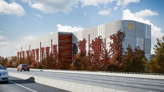 Arkitektbild Mobilitetshuset på Medicon Village