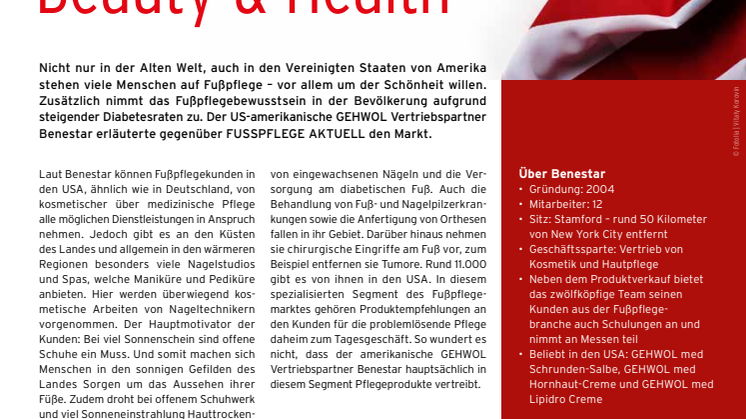 Gerlach in den USA: Bedürfnis nach Beauty & Health