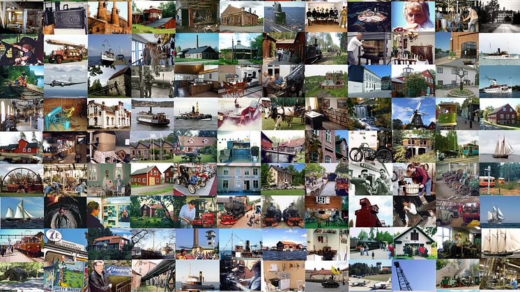 Bildcollage - Arbetslivsmuseer i Sverige