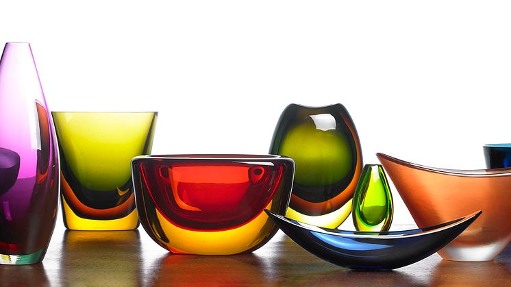 Torben Sørensen's glass collection