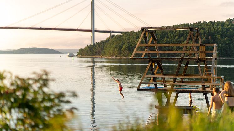 Badviken på Lilla Brattön