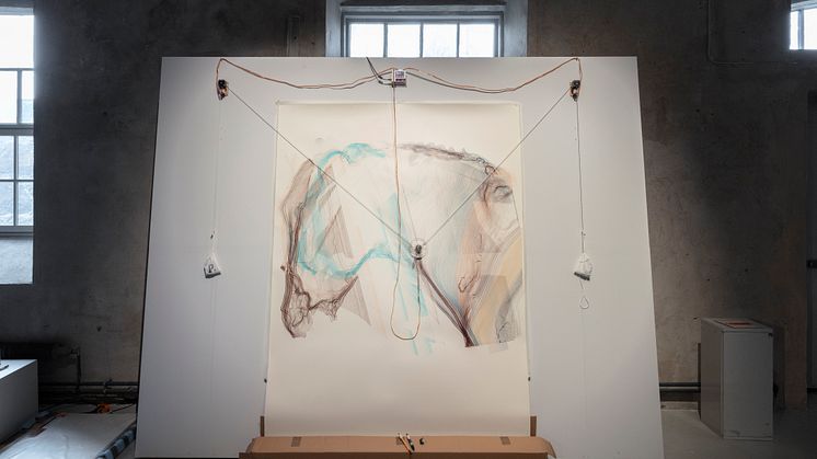 Installation ritmaskin, Tove Kjellmark, 2022