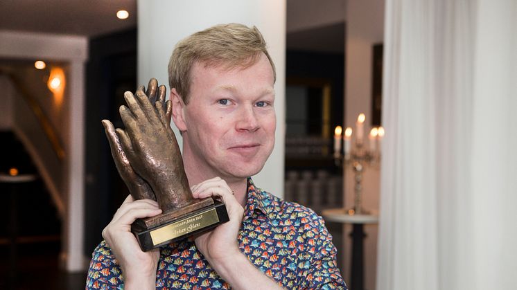 Johan Glans tar emot Lisebergsapplåden 2017