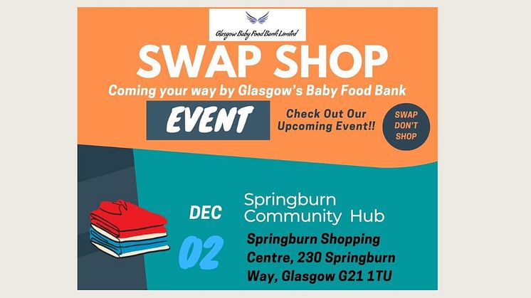 Swap Shop Event with Glasgow Baby Food Bank