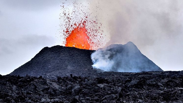 The 2024 Sundhnúkur eruption – main cone. Photo by L. Krmíček