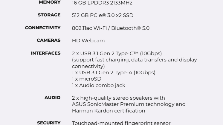Technical Specifications