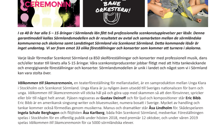 Sörmlandsmodellen - scenkonst för 37000 elever