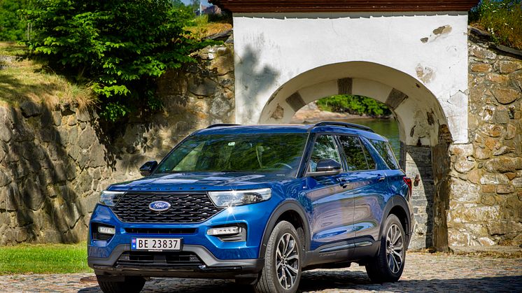 Ford Explorer ladbar hybrid 2020 Norge