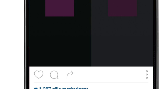 Instagram-annonsering för LG:s OLED-TV
