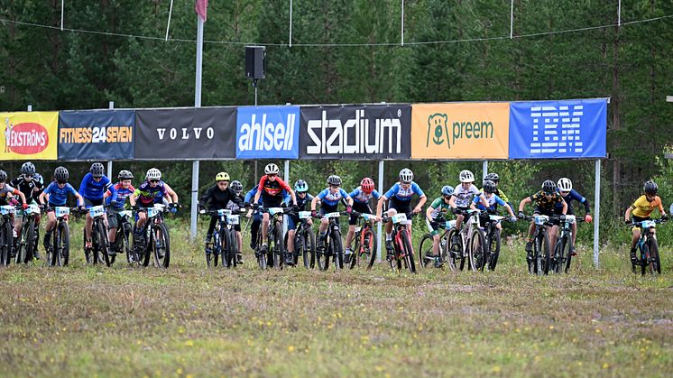 Ungdomscykelvasan 2023 start Oxberg H11-12