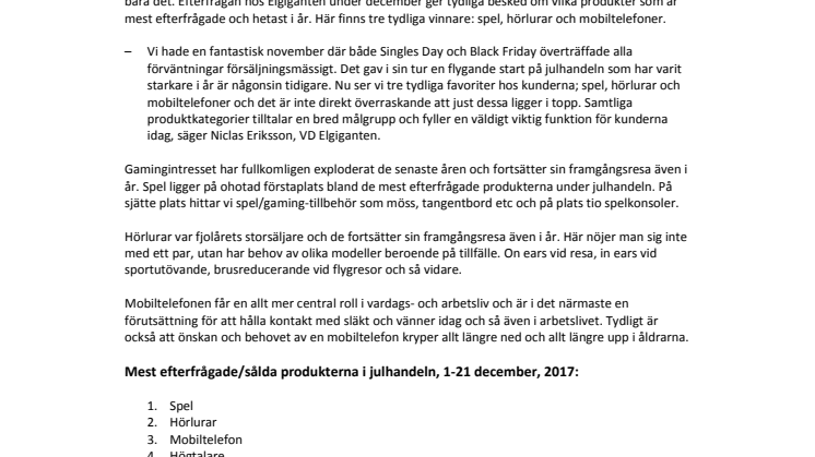Det här får du i julklapp
