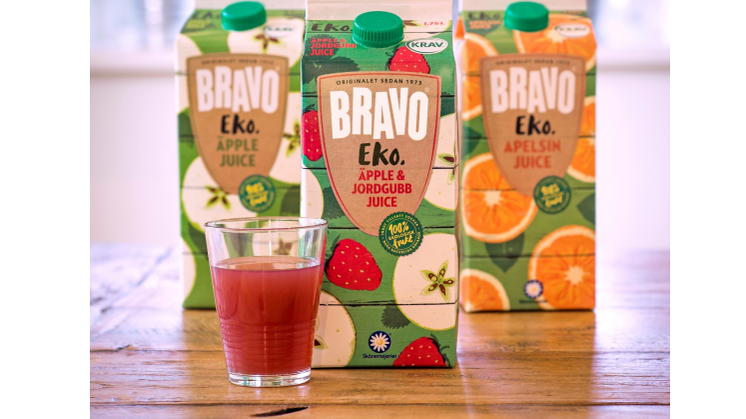Populära Bravo Eko - nu med äpple & jordgubb-smak!