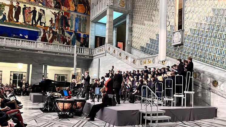 – Vi bestreber oss for å lage flest mulig konserter og forestillinger hvor mange elever får vist seg frem, for vi vet at deltakelse gir prestasjonsglede og gode opplevelser, sa områderektor Olav Kjøk, i Oslo kulturskole. Foto: Milena Elisabet Brekke