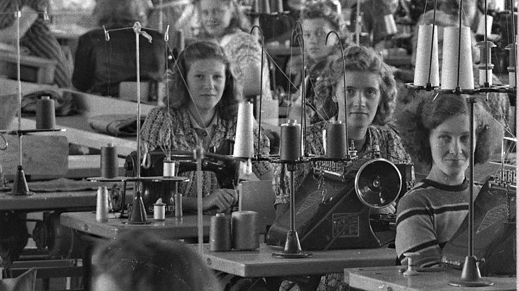 Sömmerskor på Libo-konfektion, Borås 1943
