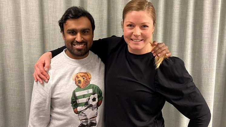 Kalle Karlsson och Elin Cederroos leder årets nyårsfirande på Fiskartorget