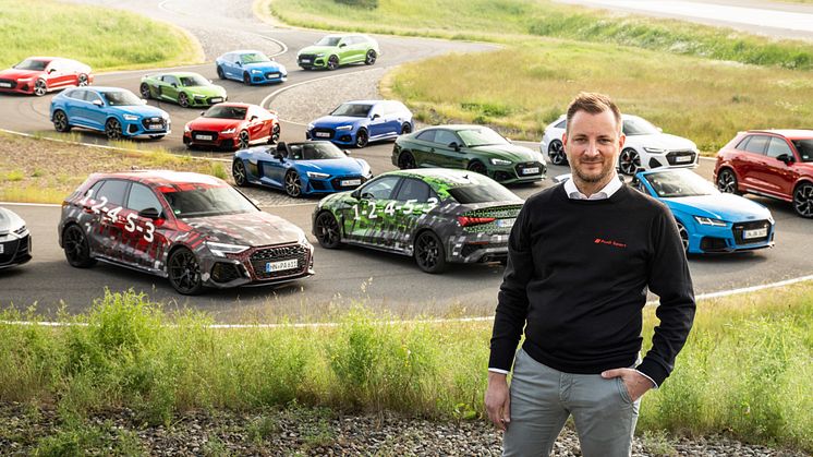 Sebastian Grams, direktør i Audi Sport GmbH og ansvarlig for high-performance modeller