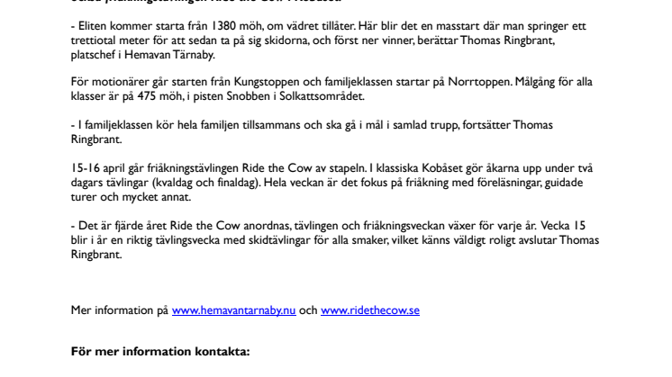 Hemavankamm-Rennen – Gammal tävling i ny förpackning, nu ännu längre