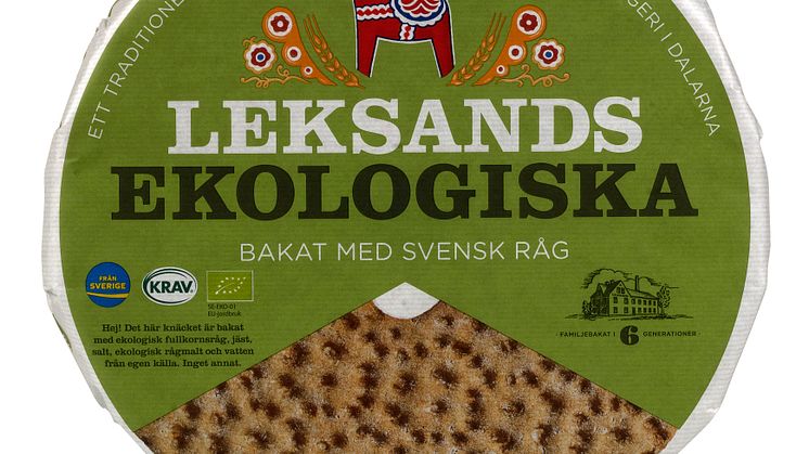 Leksands Ekologiska med vit bakgrund och bana