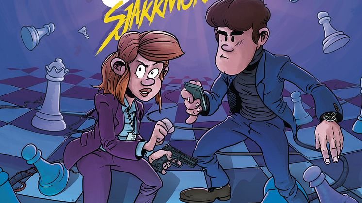 Følg sjakkgeniet Magnus Carlsen og politibetjent Maud på jakt etter en gåtefull og smart serimorder!