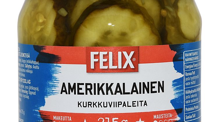 Takaisinveto: Felix Amerikkalainen kurkkuviipale 215 g -tuotteessa todettu vierasesine 