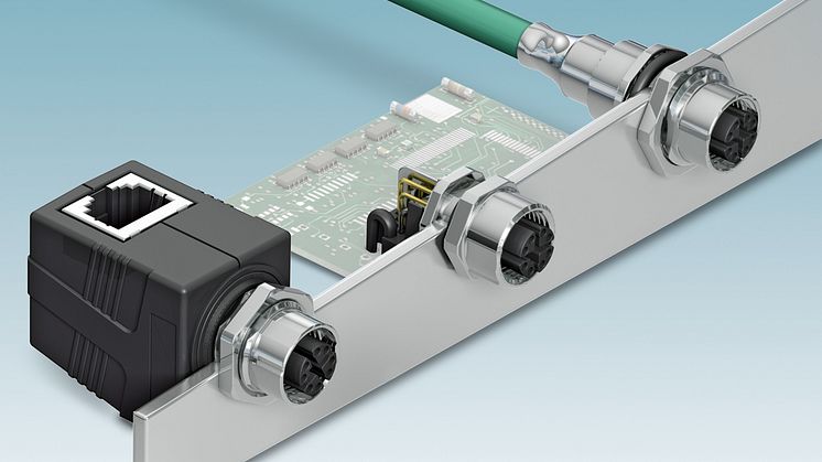 New M12 Device Plug Connectors for 10-Gbps Data Transfer