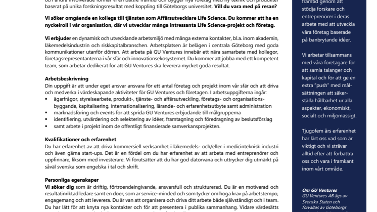GUV rekryteringsannons Affärsutvecklare Life Science 210226.pdf