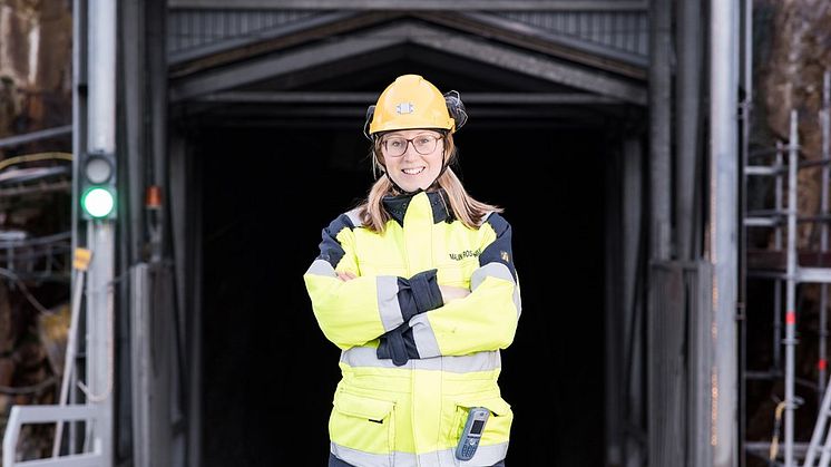 Malin Rosenius, numera underhållschef för hela Bolidenområdet.