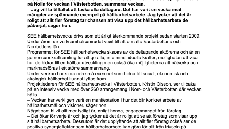 Hållbarhetsvecka lockar allt fler företag