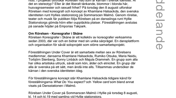 Platsspecifik dans i Hyllies betongdjungel 