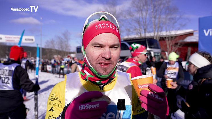 Robin Bryntesson åker Vasaloppet 2023 baklänges