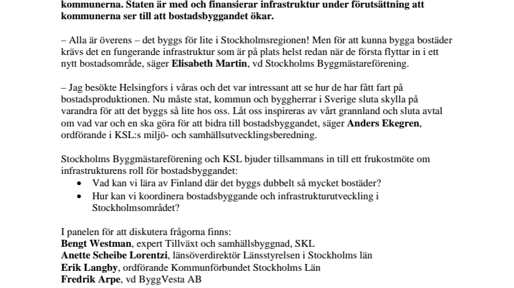 Pressinbjudan: Varför bygger Helsingfors dubbelt så mycket som Stockholm? 