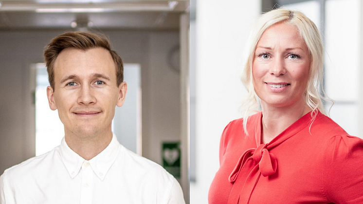 Pelle Tunell, VD Plant och Karin Mizgalski, hållbarhetschef på Wallenstam ser tack vare ramavtalet fram emot fler av Plants klimatredovisningar i Wallenstams nyproduktioner.