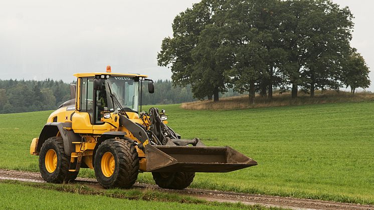 Volvo L60H i lantbruket - Suntetorp Säteri