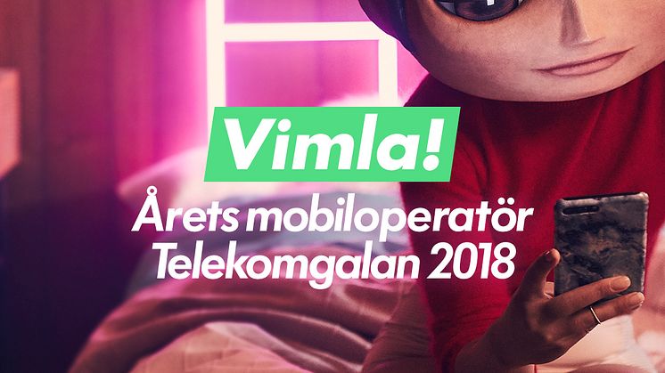 Vimla bästa mobiloperatören enligt stor undersökning – utses till Årets operatör 
