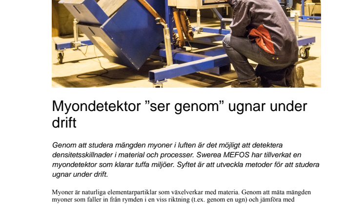 Myondetektor ”ser genom” ugnar under drift