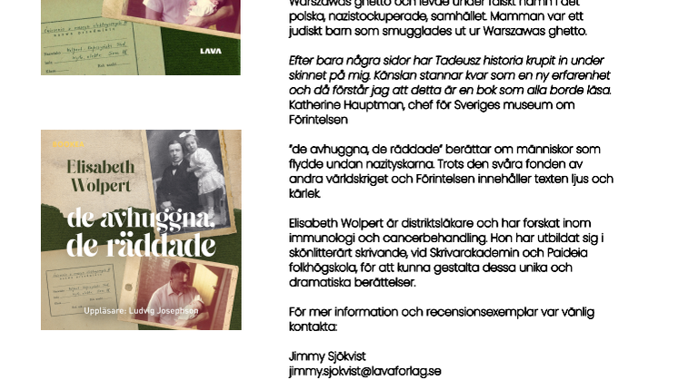 Pressmeddelande de avhuggna de räddade