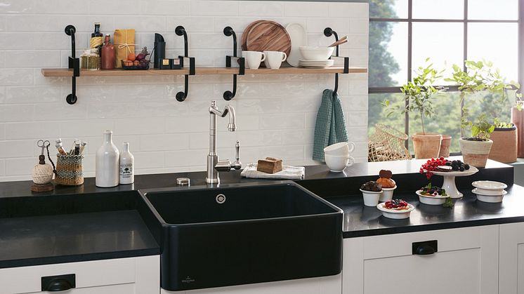 An even more minimalist take on timelessly modern individuality – the latest addition to Villeroy & Boch's range of butler sinks