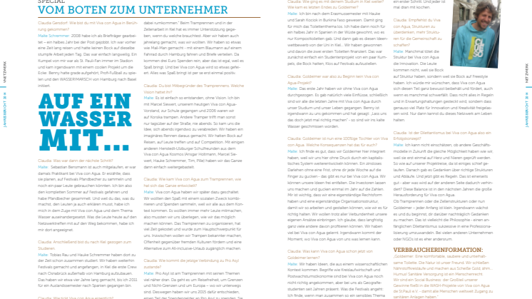  Auf ein Wasser mit Malte Schremmer: Vom Boten zum Unternehmer