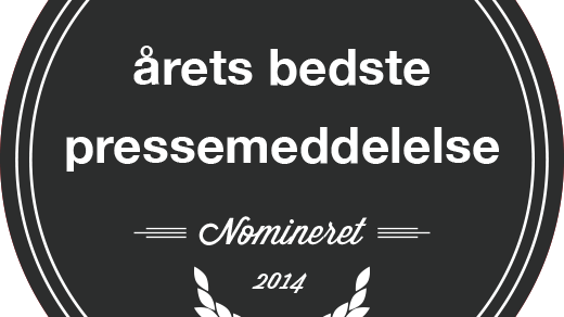 Årets bedste pressemeddelelse - nomineret