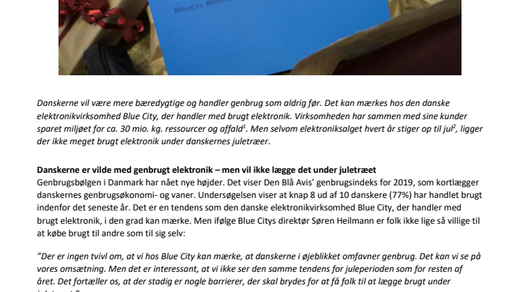 Gør dine julegaveindkøb til en stemme i klimadebatten – læg brugt under juletræet