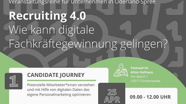 Am 25. April startet die Veranstaltungsreihe „Recruiting 4.0 – Wie kann digitale Fachkräftegewinnung gelingen“ der Hochschulpräsenzstelle Fürstenwalde. (Bild: Präsenzstelle Fürstenwalde)