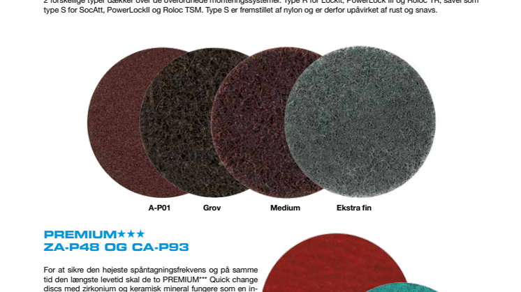 Produktinfo Tyrolit Premium Quick Change disc