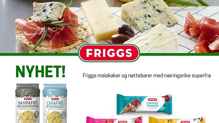 Maiskaker og nøttebarer med næringsrike superfrø