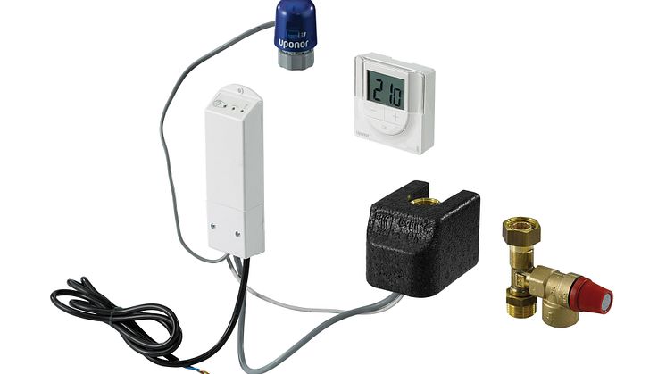 Uponor Fluvia T Reglerset med elpatron Push-12 CH-X