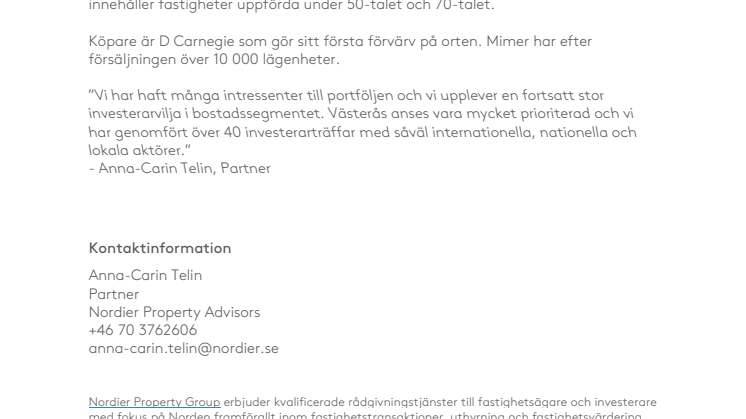 749 lägenheter säljs i Västerås