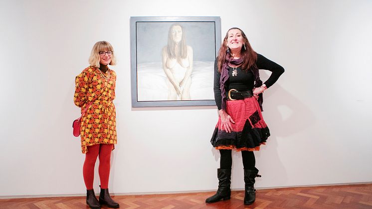L-R Carly Rybak, former People’s Show winner and Lizzie Rowe, this year's winner